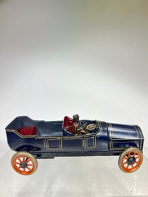 Tin Two Seat Open Touring Car Windup