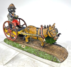 Bad Accident Cast Iron Mechanical Bank