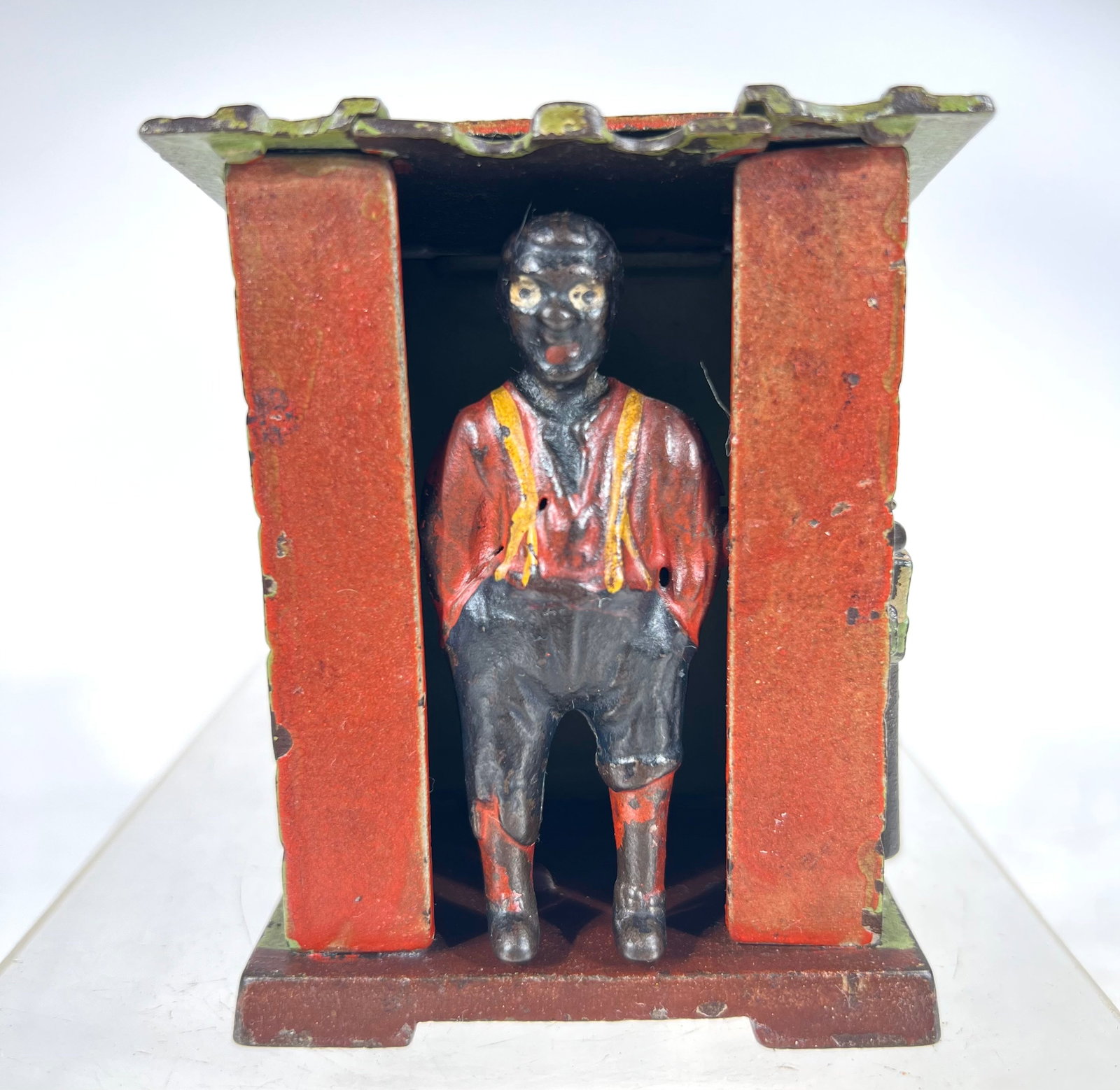 Cabin Mechanical Bank: J & E Stevens CT 1885