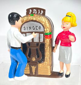 Singer Jukenbox Bank- Aluminum