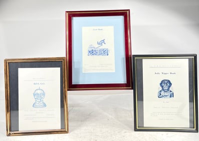 Three Sepin Pages from a J & E Stevens Catalog Varying Sizes