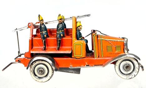 Tin Penny Toy Ladder Truck