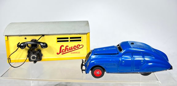 Kommando Anno 2000 Windup Car with a #1500 Garage