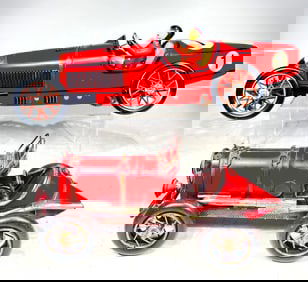 Two Modern Race Cars - Sheet Tin Steel