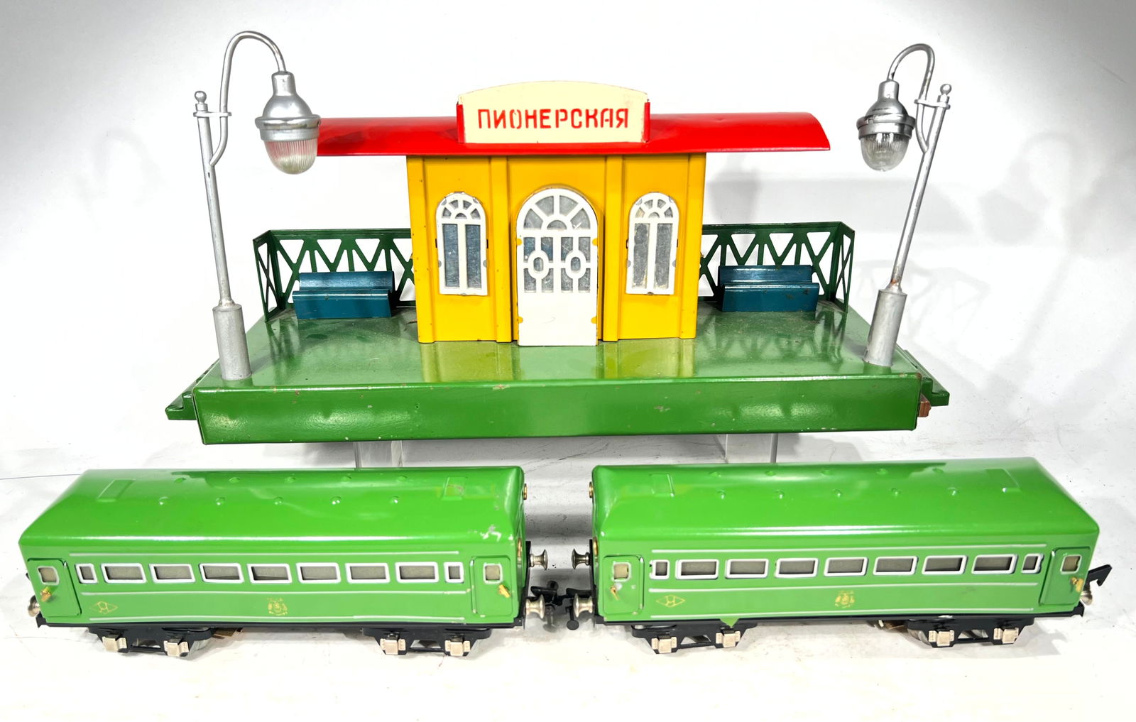 Russian Train Station with Passenger Train (1 of 6)