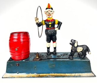 Trick Dog Cast Iron Mechanical Bank