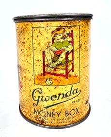 Gwenda Money Box Tin Mechanical Bank