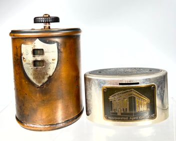 Two Steel/Copper Registering Banks