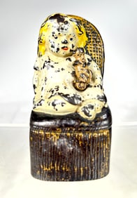 Girl in Victorian Chair Mechanical Bank - Rare