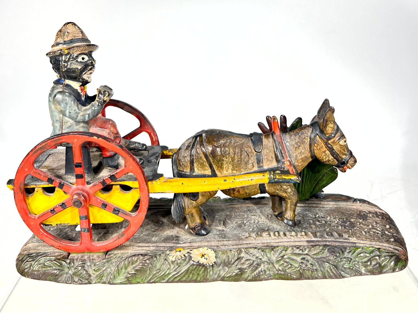 Bad Accident Mechanical Bank: J&E Stevens Co. Cromwell, CT. 1890
