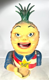 Penny Pineapple Mechanical Bank
