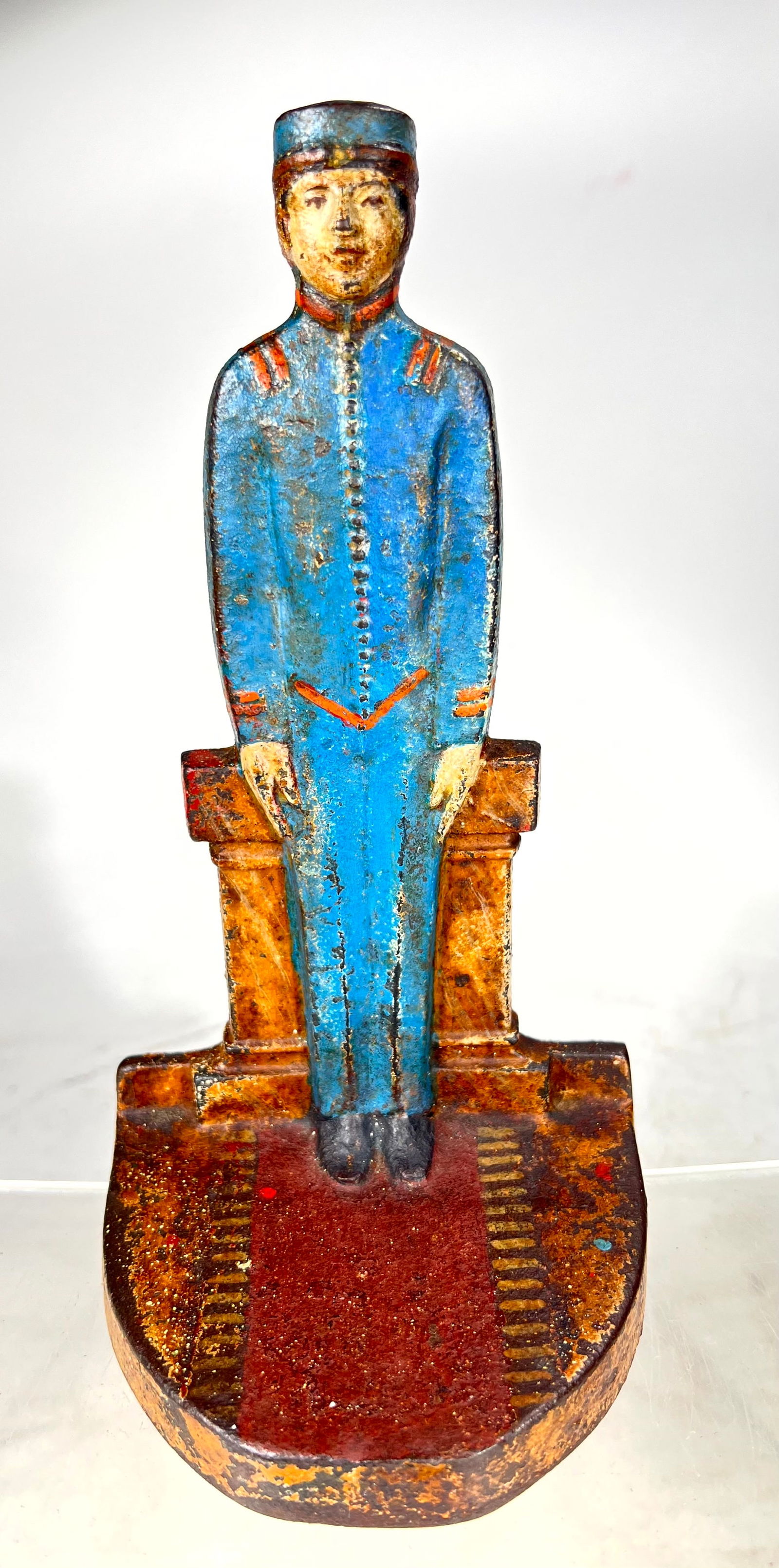 The Bellhop Cast Iron Doorstop: American 1925 - 8 7/8"T