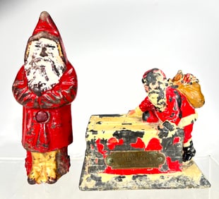 Two Santa Themed Banks