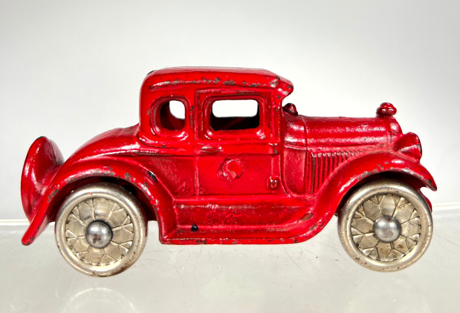 Red Cast Iron Roadster: Made by Kilgore MFG Co. - American 1930 - 4 3/8"L