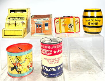 Lot of Tin Banks - Six