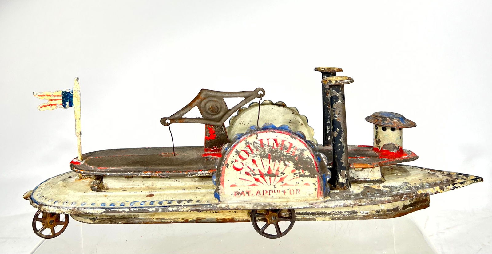 American Tin "Columbia" Paddlewheel Boat (1 of 3)
