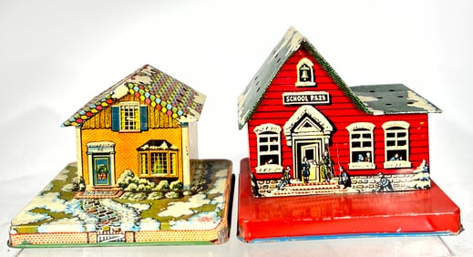 Two Lollipop Tin Still Banks