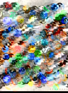 Assorted Machine-Made Marbles 101 in Total: American-1920 to 1950