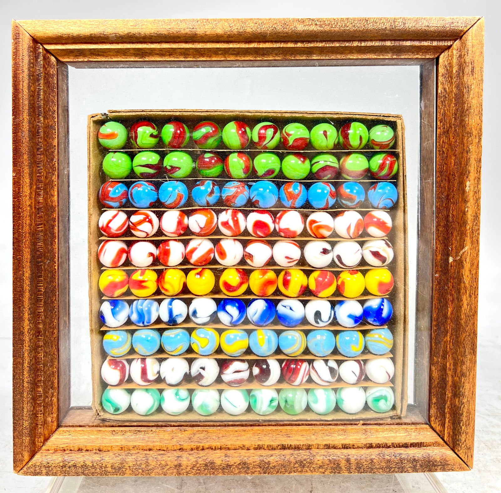 Assorted Machine-Made Marbles Boxed Marble Set 100 in Total (1 of 2)