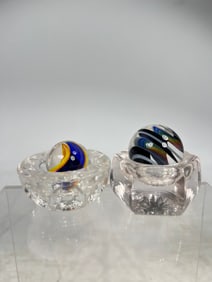 Latticino/Ribbon Core Marbles