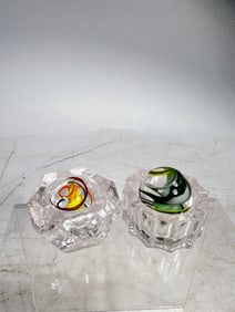 Two Core Swirl Marbles
