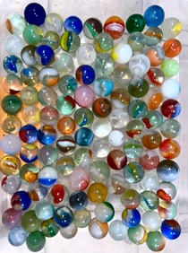 Machine Made Marbles (110 total)