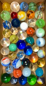 Large Scale Machine Made Marbles (40 total)