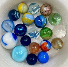 Large Scale Machine Made Marbles (20 total)