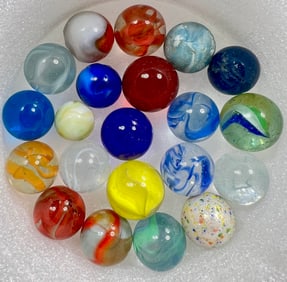 Machine-Made Marbles (20 total)
