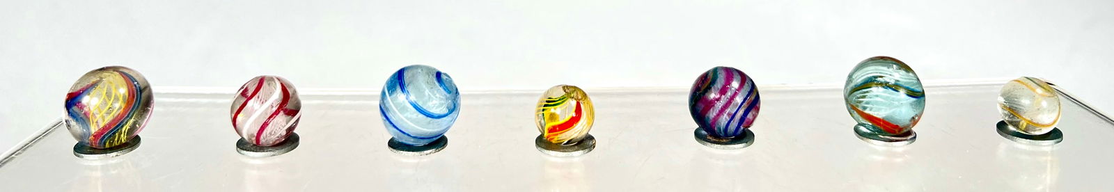 Divided Core Swirl Marbles (7 total) (1 of 1)