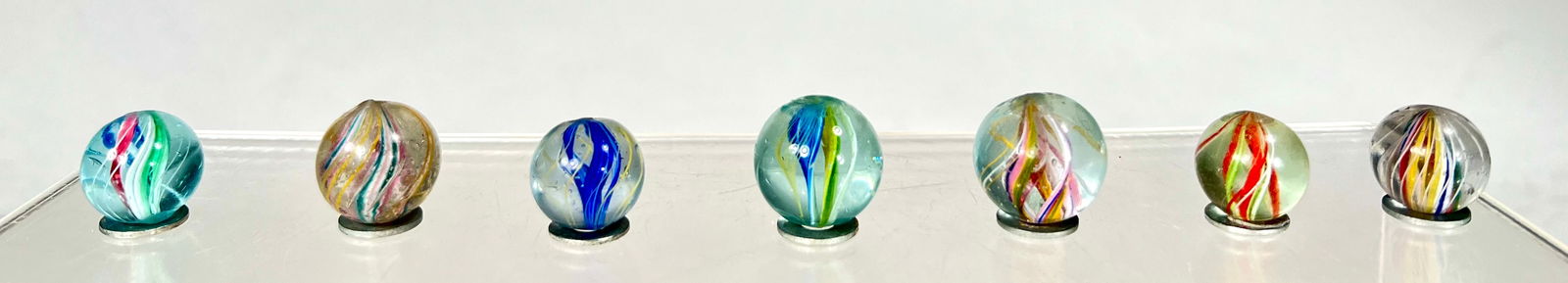 Divided Core Swirl Marbles (7 total) (1 of 1)