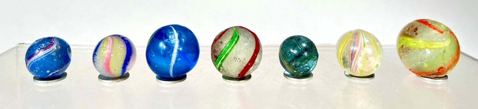 Assorted Swirl Marbles (7 total) (1 of 1)