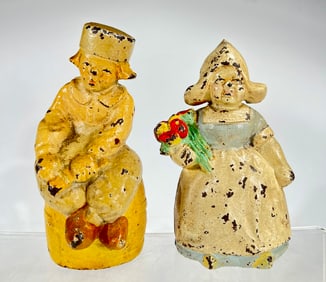 Dutch Boy/Dutch Girl Cast Iron Still Banks