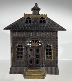 State Bank Cast Iron with Keylock Trap