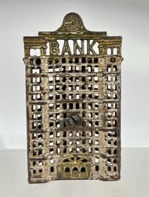 The Triangle Buildings Cast Iron Still Bank