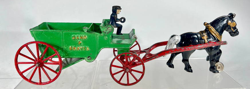 Sand & Gravel Cast Iron Toy: Kenton Hardware, Kenton, Ohio 1939, 15" T