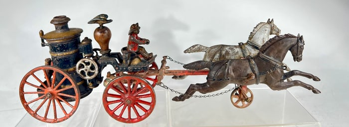 Two Horse Cast Iron Pumper