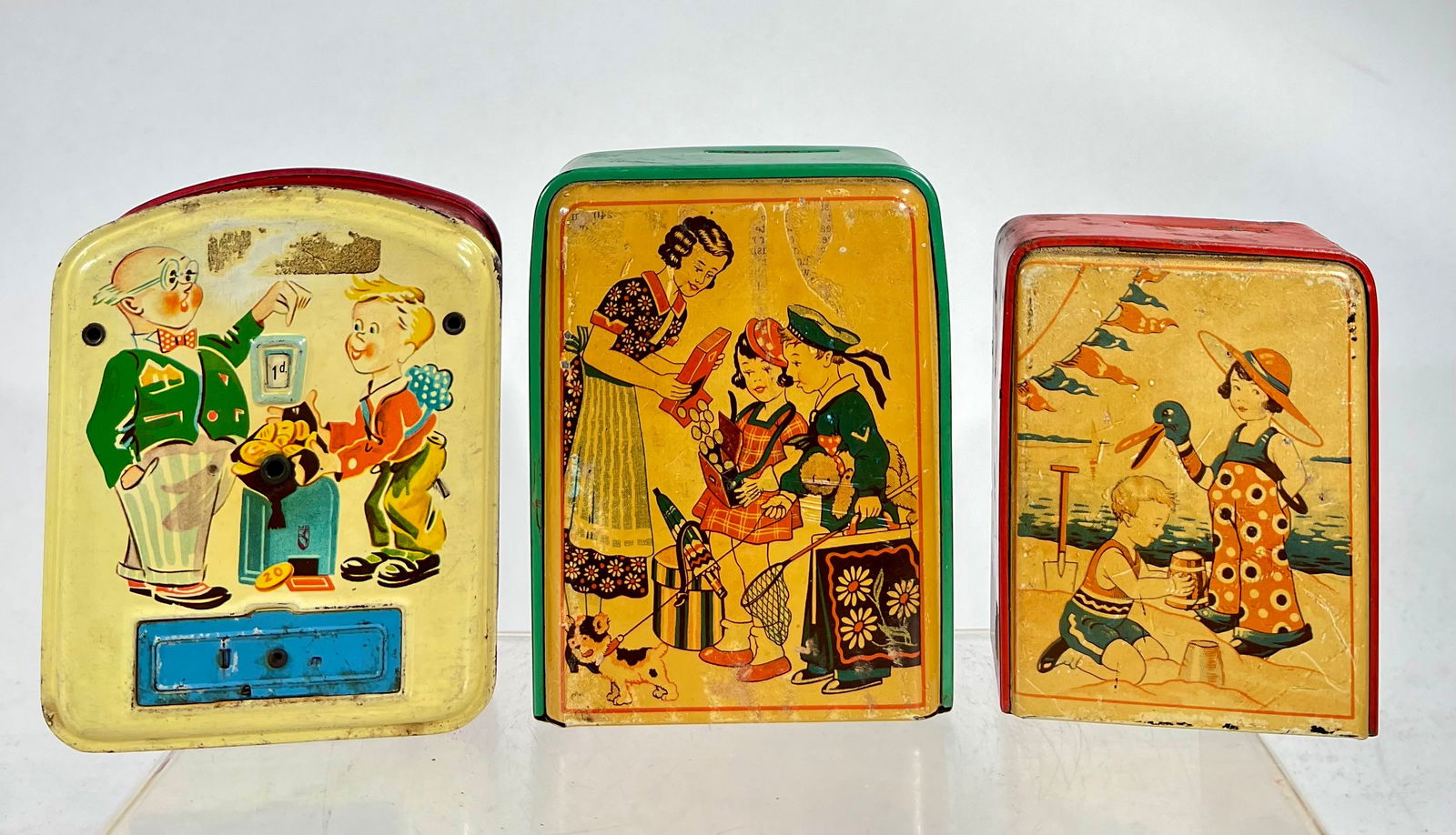 Three Tin Registering Banks (1 of 3)