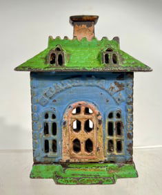 State Bank - Flat Top Cast Iron Multicolor