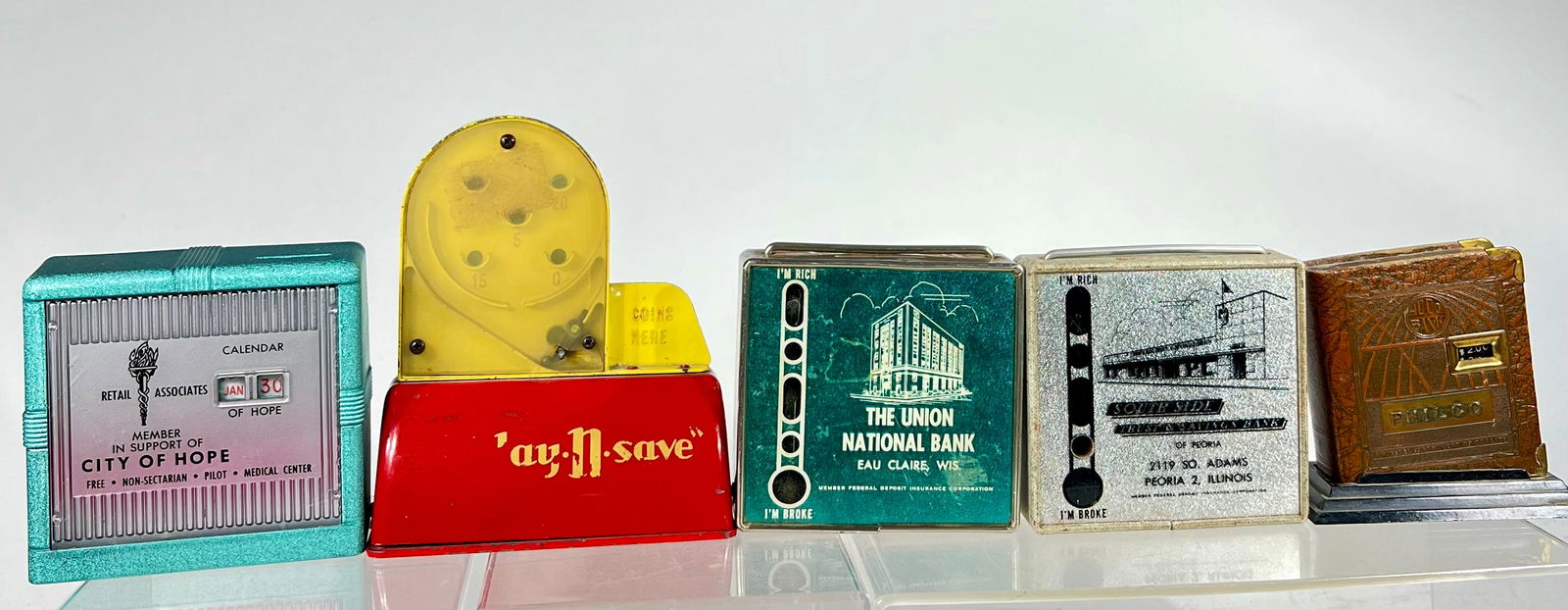 Five Assorted Banks (1 of 3)