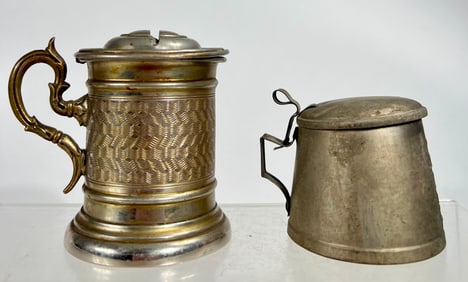 Tin/Silvered Tin Tankards
