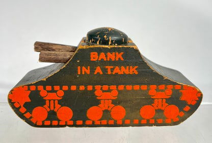 Bank in A Tank Wooden Bank