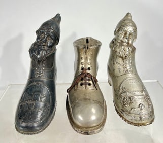 Three Silvered Lead Shoe Banks