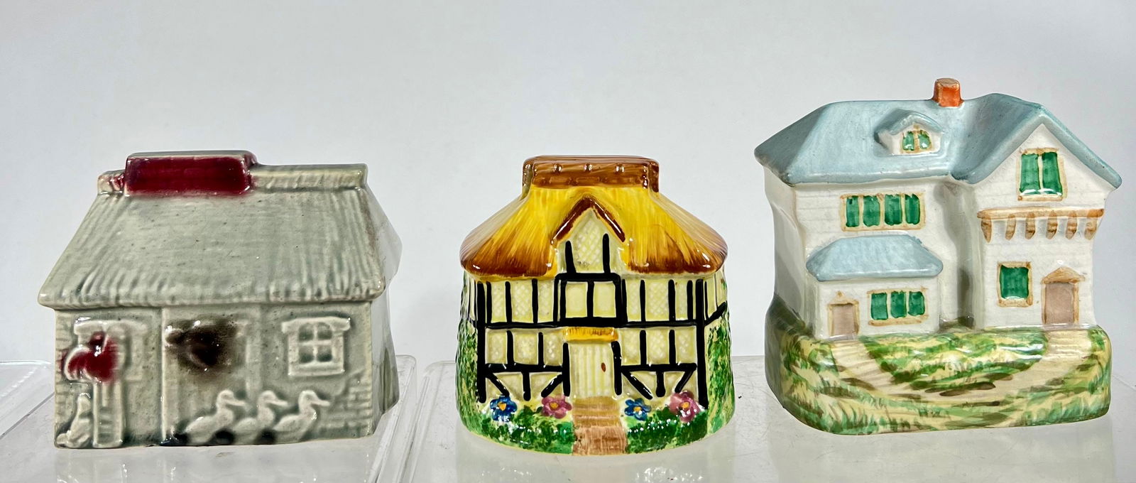 Three Ceramic Cottage Banks (1 of 3)