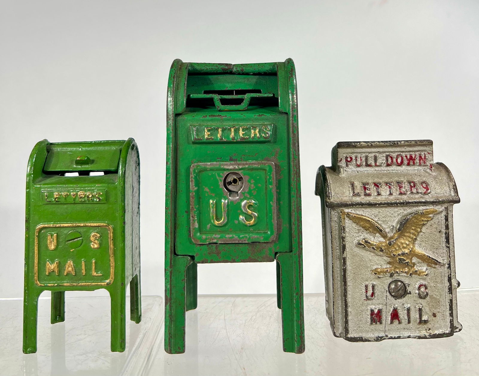 Three Mailbox Banks - Cast Iron (1 of 3)