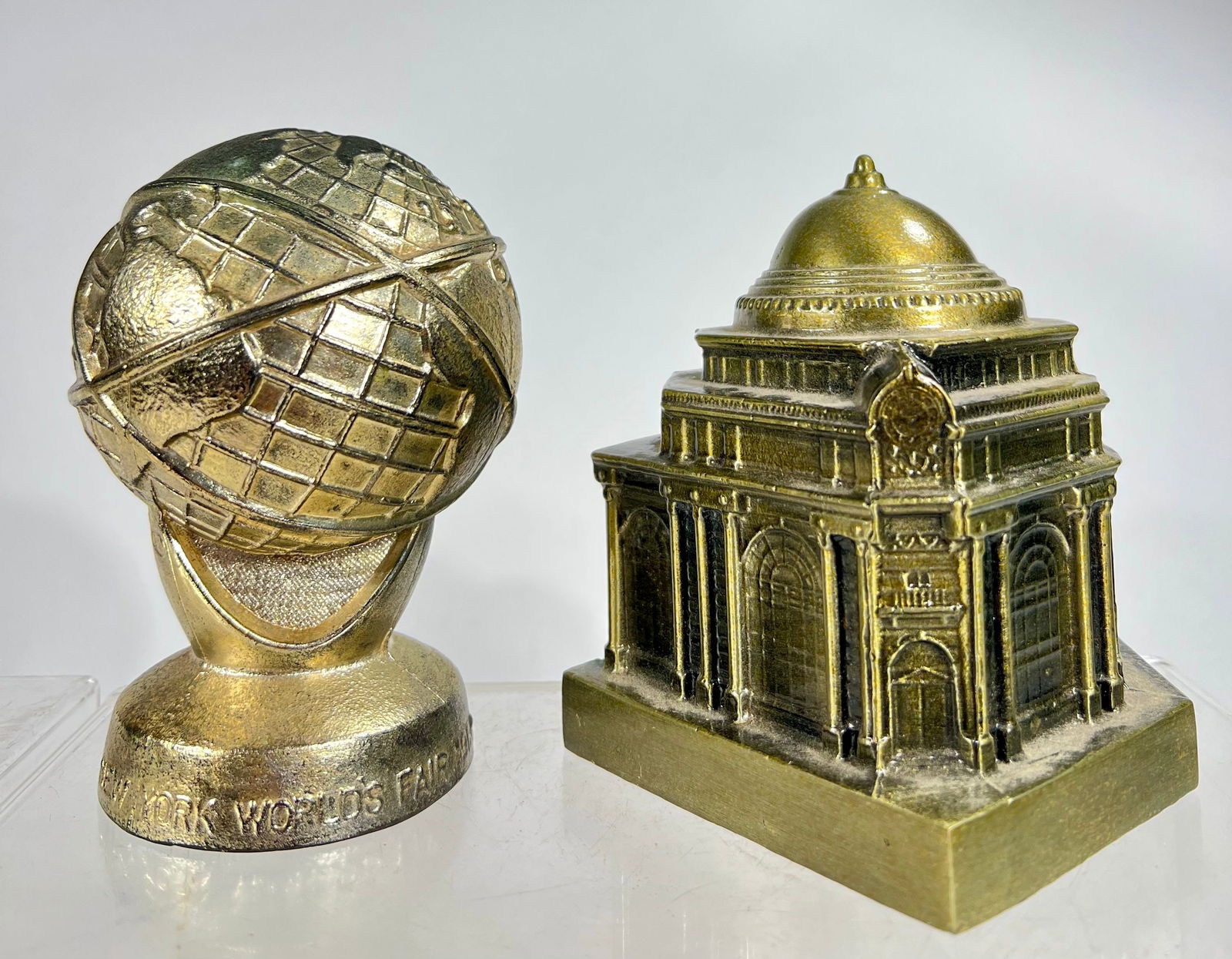 Two Modern Alloy Banks: American 1960/70s - 4 3/4" T