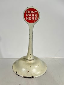 Don't Park Here Cast Iron Sign