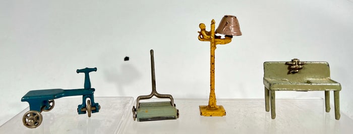 Four Cast Iron Furniture Pieces