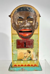 Tin Minstrel Mechanical Banks; Scarce Spanish Version