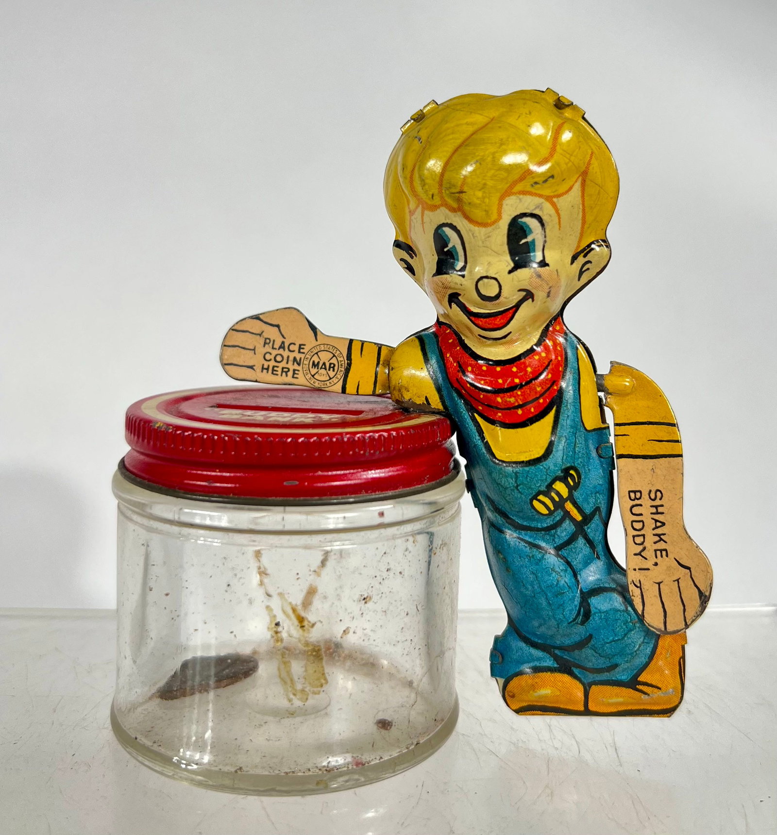 The "Buddy" Bank: Made by Buddy L Moline, IL. 193-s - 4" T